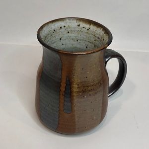 Artisan handmade pottery vase mug boho earthy